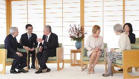 German Pres. Gauck meets with Japanese Emperor Akihito