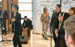 Afghan rapper ties up with Japanese rocker, artist for peace project
