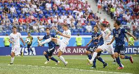 Football: Japan vs Poland at World Cup