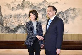 Chinese Premier Li, U.S. Transport Secretary Chao