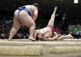 Sumo: Kisenosato at New Year tourney