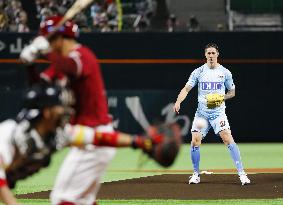 Baseball: First pitch by Fernando Torres