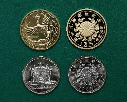 Japan mints coins commemorating emperor's enthronement