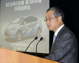 Toyota posts 2nd qtr profit, trims annual loss outlook on cost cu