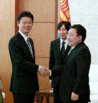Japanese minister Gemba in Mongolia