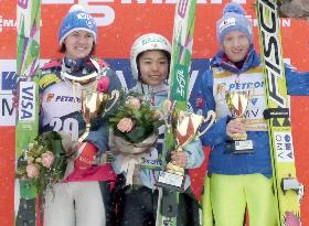 Japan's Takanashi wins season's 3rd ski jump World Cup title