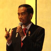 Indonesian President Jokowi at Tokyo business forum