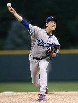 Baseball: Maeda gets 10th win as Dodgers beat Rockies