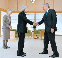 Emperor meets with IOC head Bach