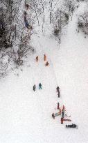 8 people show no vital signs after avalanche, over 30 injured