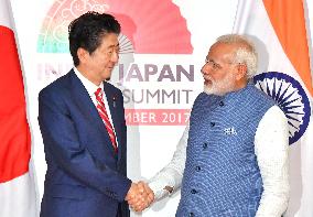 Abe, Modi agree to maximize pressure on N. Korea