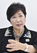 Koike says new party aims to topple Abe gov't in upcoming election