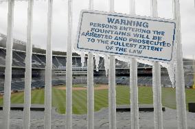 Baseball: Icy Kauffman Stadium