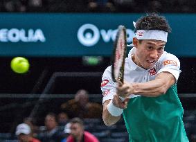 Tennis: Nishikori at Paris Masters