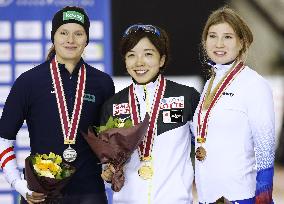 Speed skating: World Cup women's 500m medalists