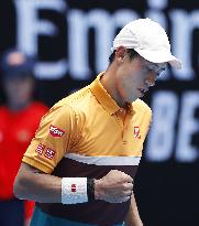 Tennis: Nishikori at Australian Open