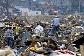 Tsunami aftermath in Ofunato