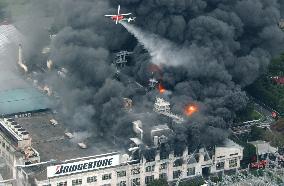 (1)Bridgestone plant on fire, no injuries
