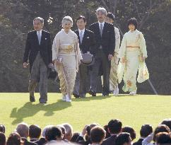 Emperor, empress host garden party