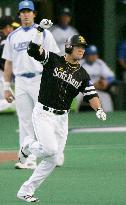 -Softbank ties playoff 1st stage with rout of Seibu