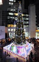 Electric Christmas tree in Osaka