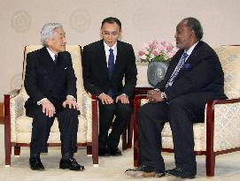Emperor meets Djibouti President Guelleh