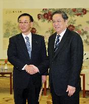 LDP secretary general meets senior Chinese politician in Beijing