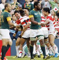Japan stun South Africa to record biggest upset in rugby history