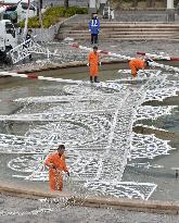 Kobe Luminarie's structure collapsed