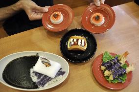 Halloween menu at Japanese sushi bar chain
