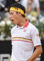 Tennis: Nishikori at Italian Open