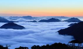 Sea of clouds observed in western Japan