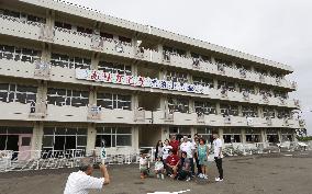 Tsunami-hit school opens to public