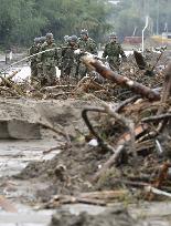 Aftermath of Typhoon Hagibis in Japan