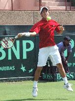 Nishikori defeated in Davis Cup debut