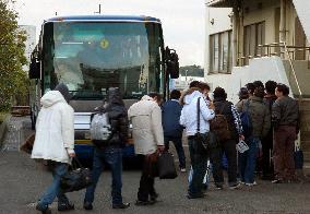 People without jobs, homes leave temporary shelter in Tokyo