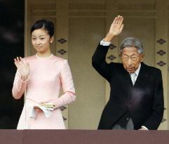 Prince Mikasa, Princess Kako in New Year's greetings