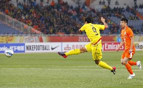 Kashiwa's Kudo scores against Shandong in ACL Group E