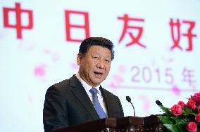 Xi calls for friendly cooperation at Sino-Japanese event