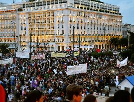 Greek capital sees anti-austerity demonstration