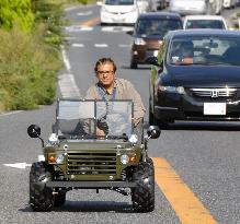 Nagoya electronic parts maker produces jeep-style minicar