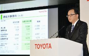 Toyota logs record profits for April-Dec., ups full-year outlook