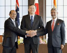 Japan, Australia, India diplomats start regional security talks