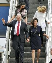 U.S. Vice President Pence arrives in Japan