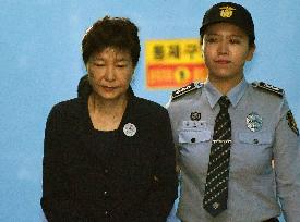 Ousted S. Korean president Park denies charges as trial begins