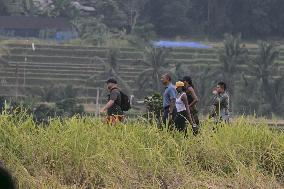 Obama family visits Bali rice terrace during Indonesia vacation