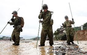 Search efforts continue in disaster-hit southwestern Japan