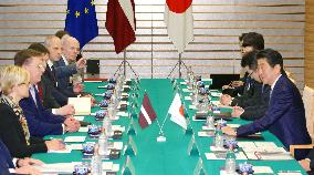 Japan, Latvia agree to cooperate to rein in N. Korea