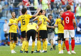 Football: Belgium vs England at World Cup