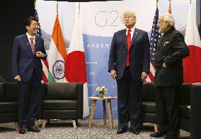 Japan, U.S., India talks